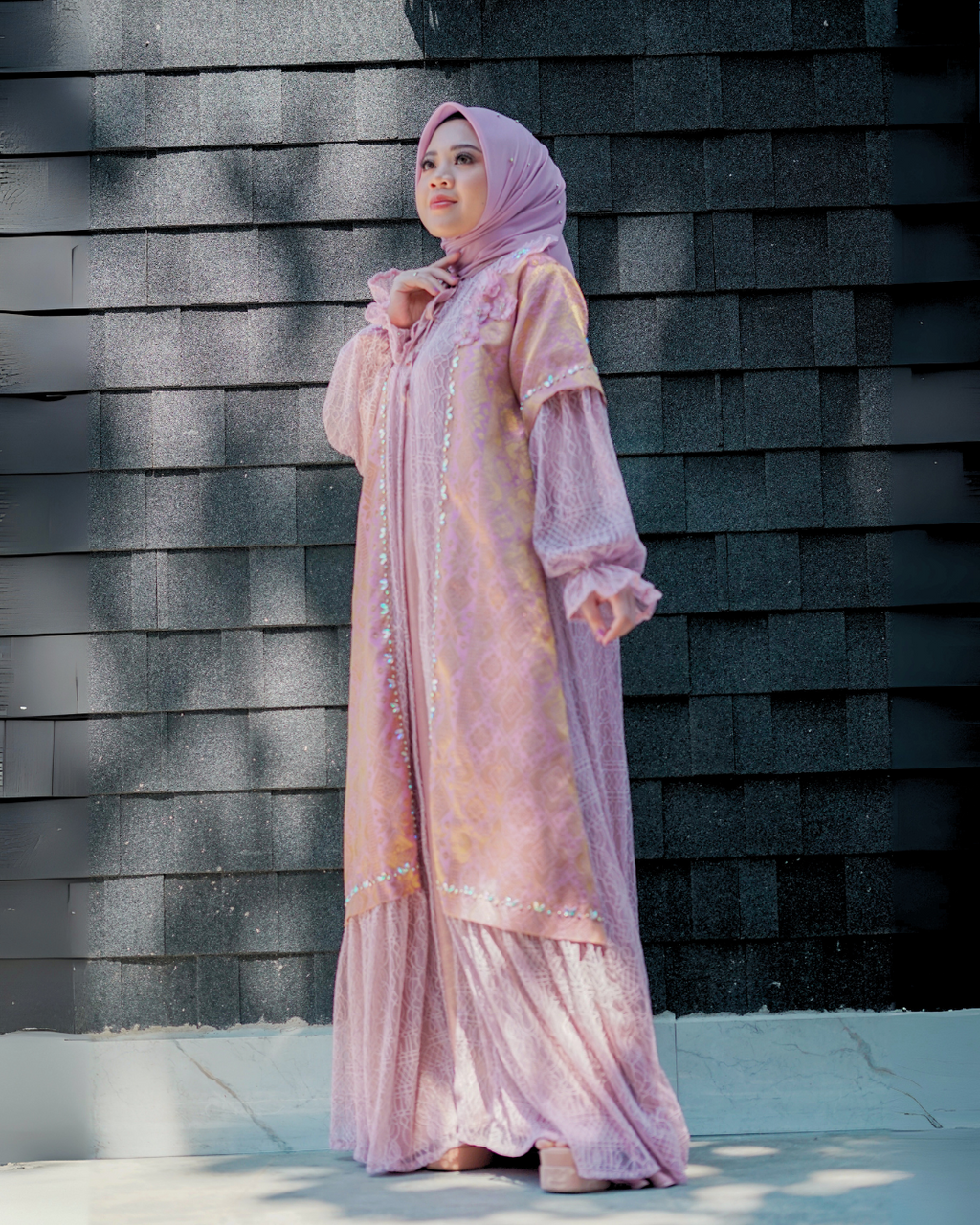 MADANIYA MIRAA DRESS - BLUSH PINK