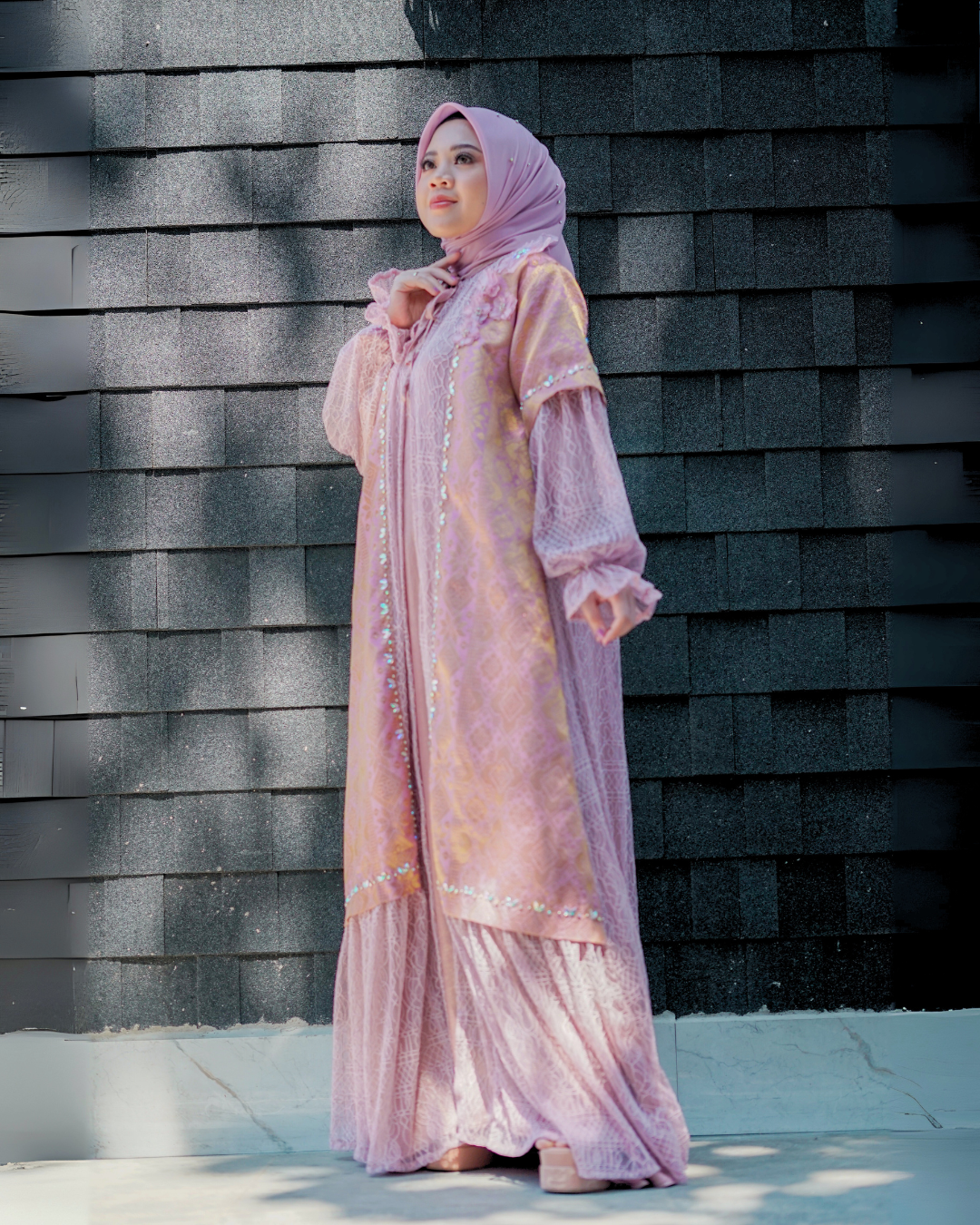 MADANIYA MIRAA DRESS - BLUSH PINK