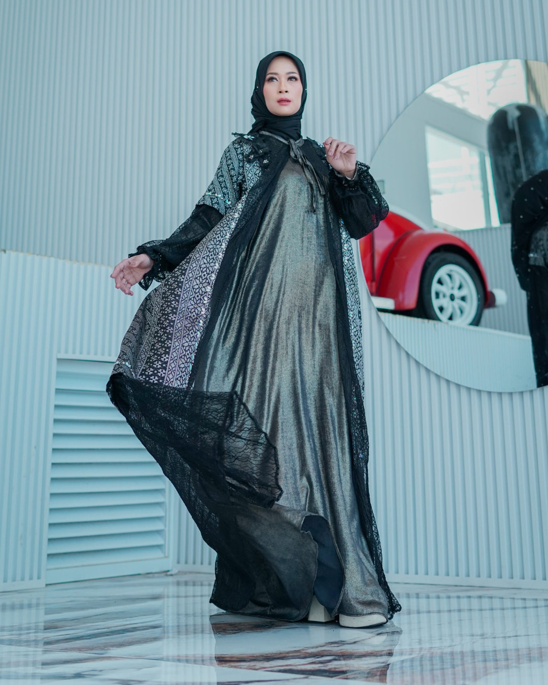 MADANIYA MIRAA DRESS - MIDNIGHT