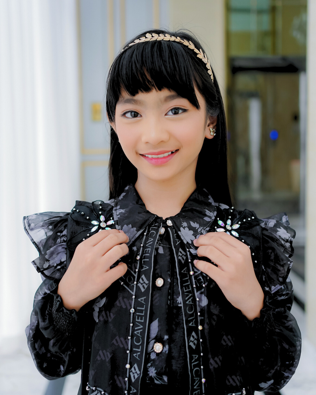 MAHEERA KIDS DRESS - BLACK