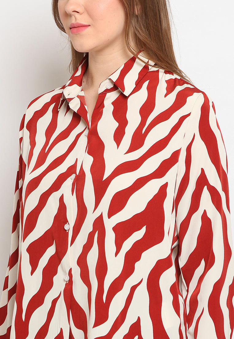 Printed Long Sleeve Shirt