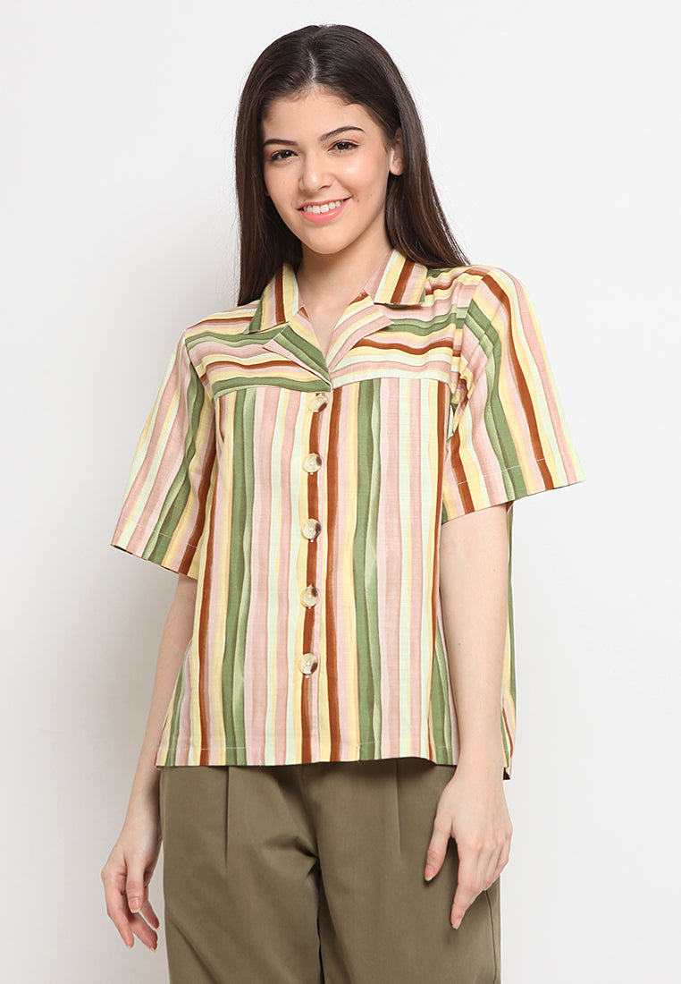 Multicolor stripe shirt