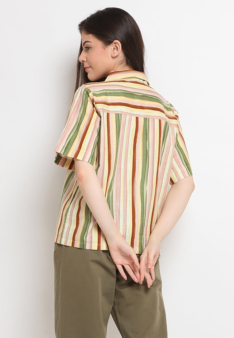 Multicolor stripe shirt