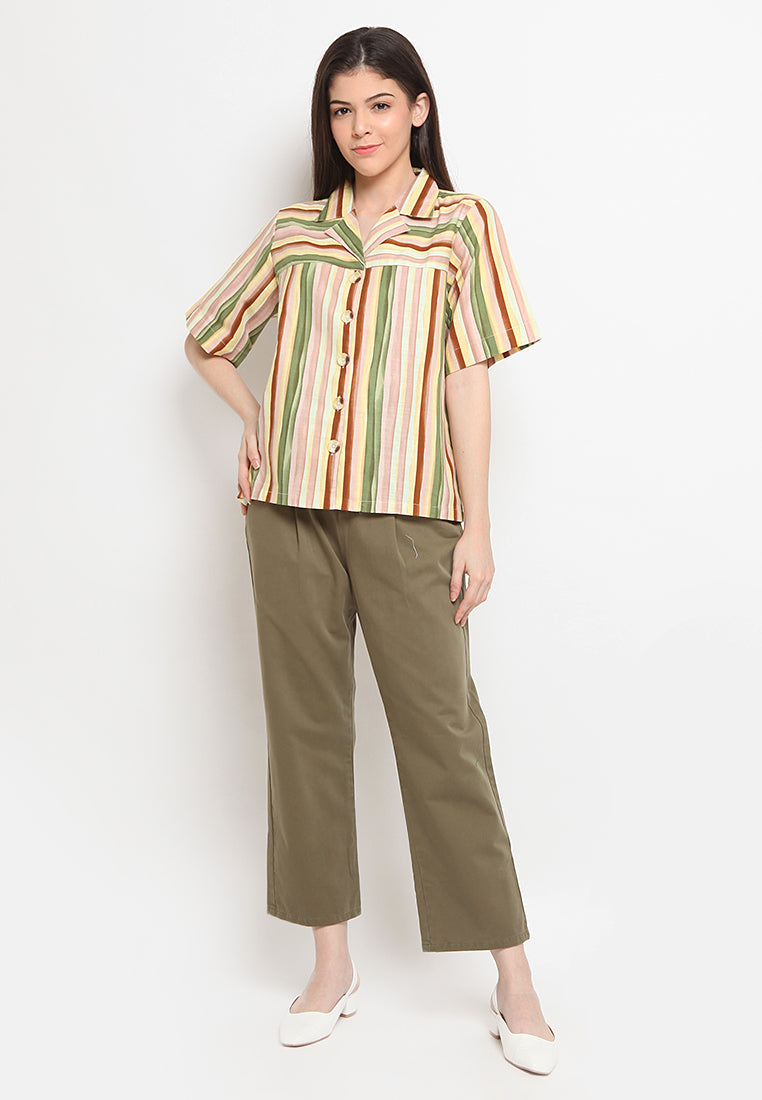 Multicolor stripe shirt