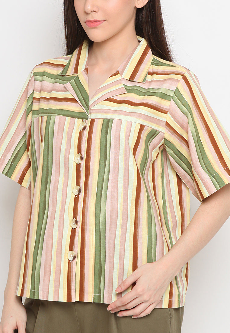 Multicolor stripe shirt