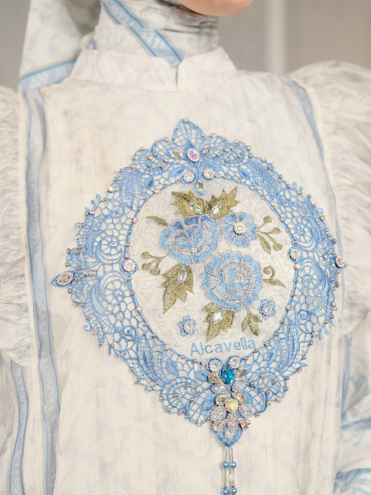 ELVARA DRESS - POWDERBLUE