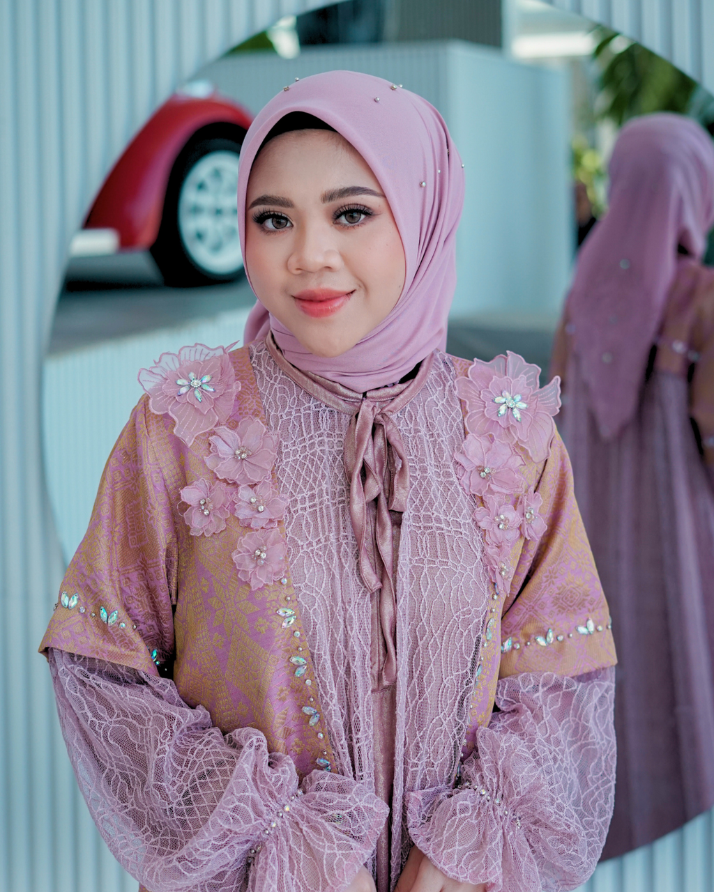 MADANIYA MIRAA DRESS - BLUSH PINK