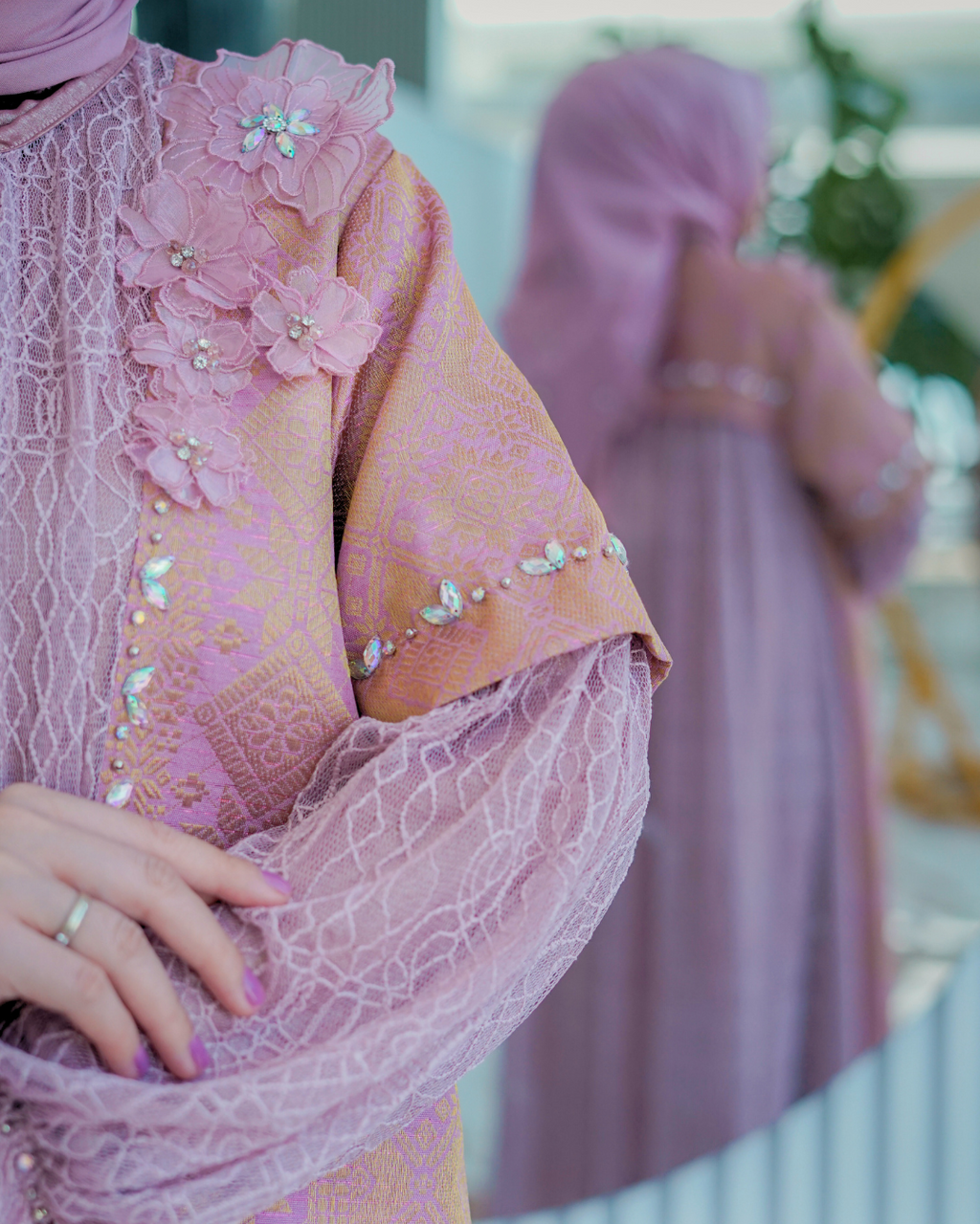 MADANIYA MIRAA DRESS - BLUSH PINK