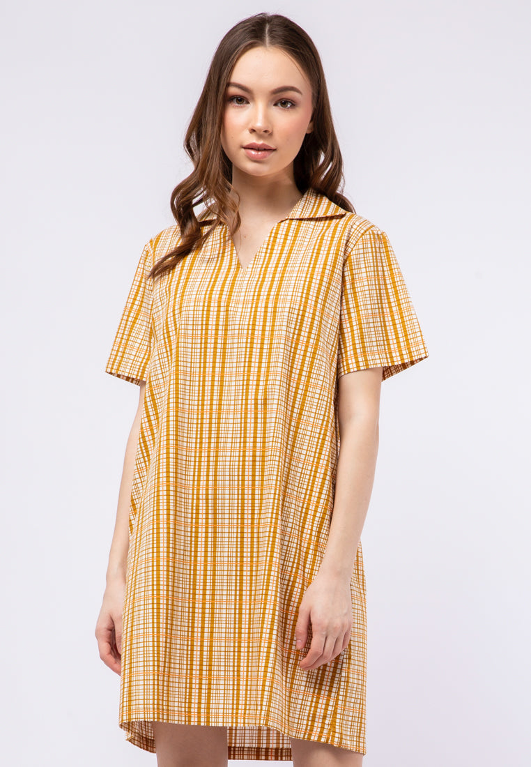 A-line Printed Short Dress