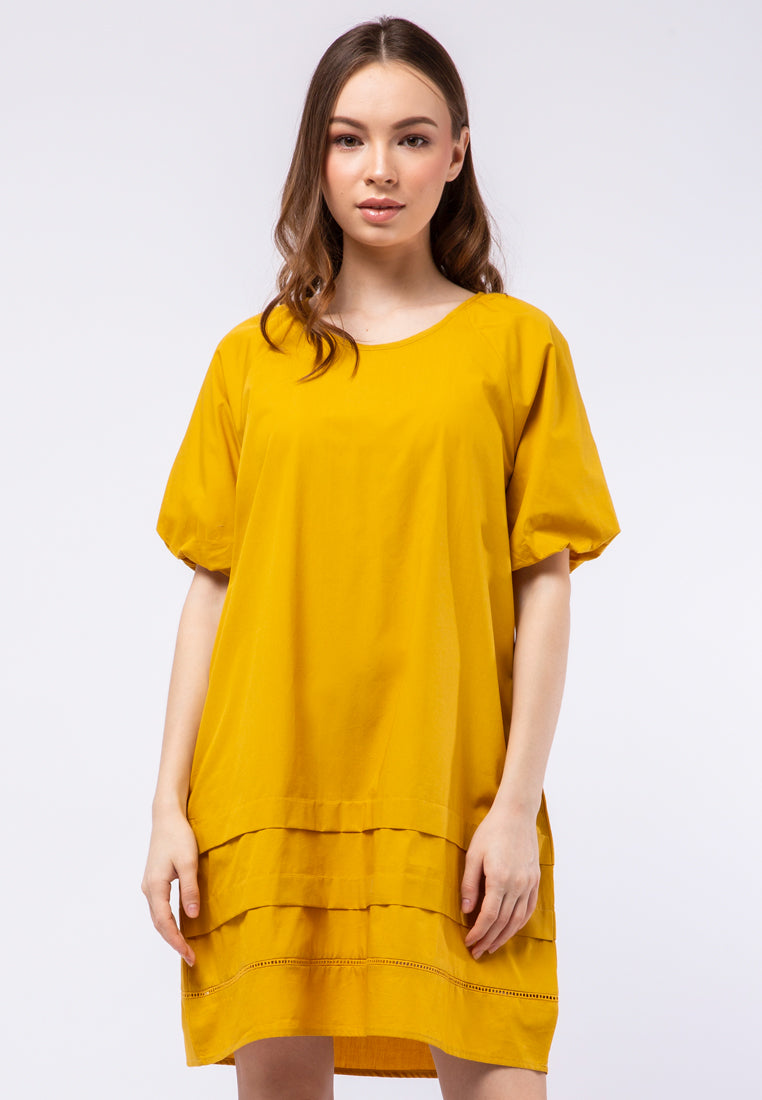 Puff Sleeve Loose Dress