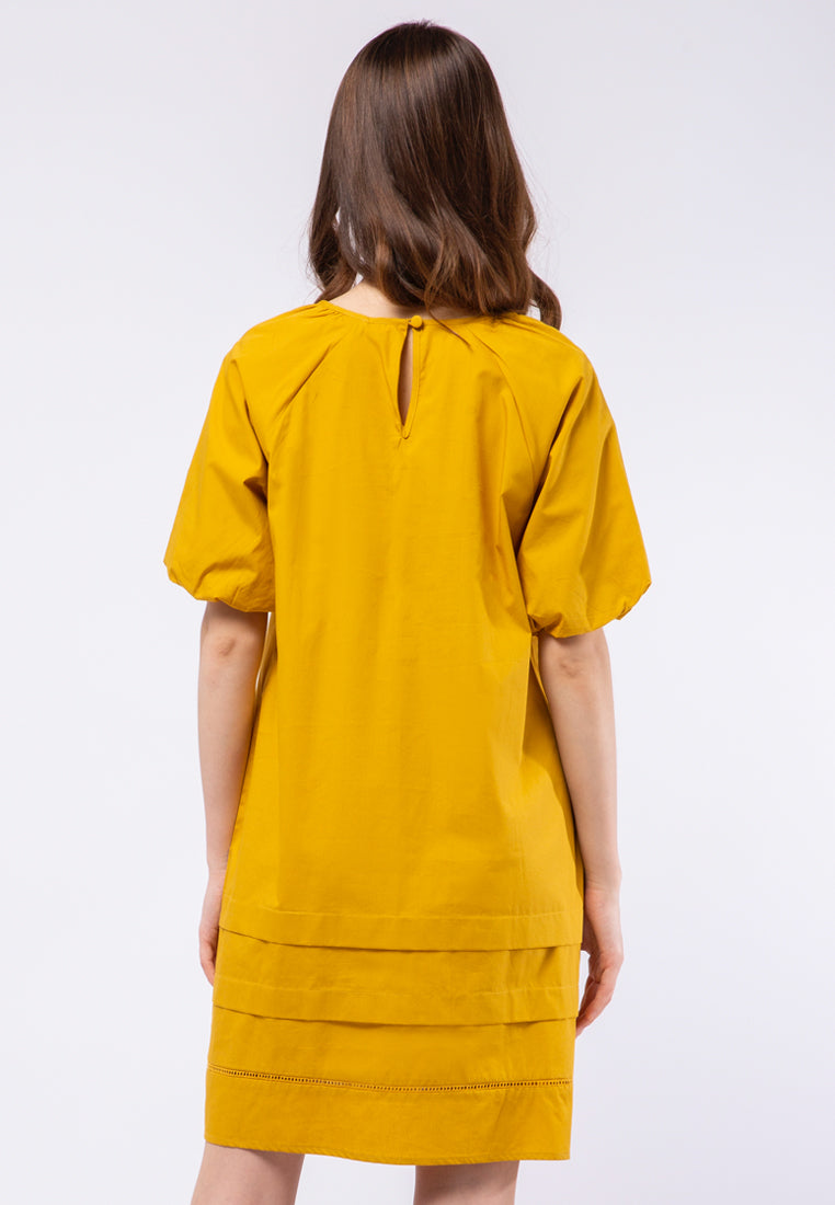 Puff Sleeve Loose Dress