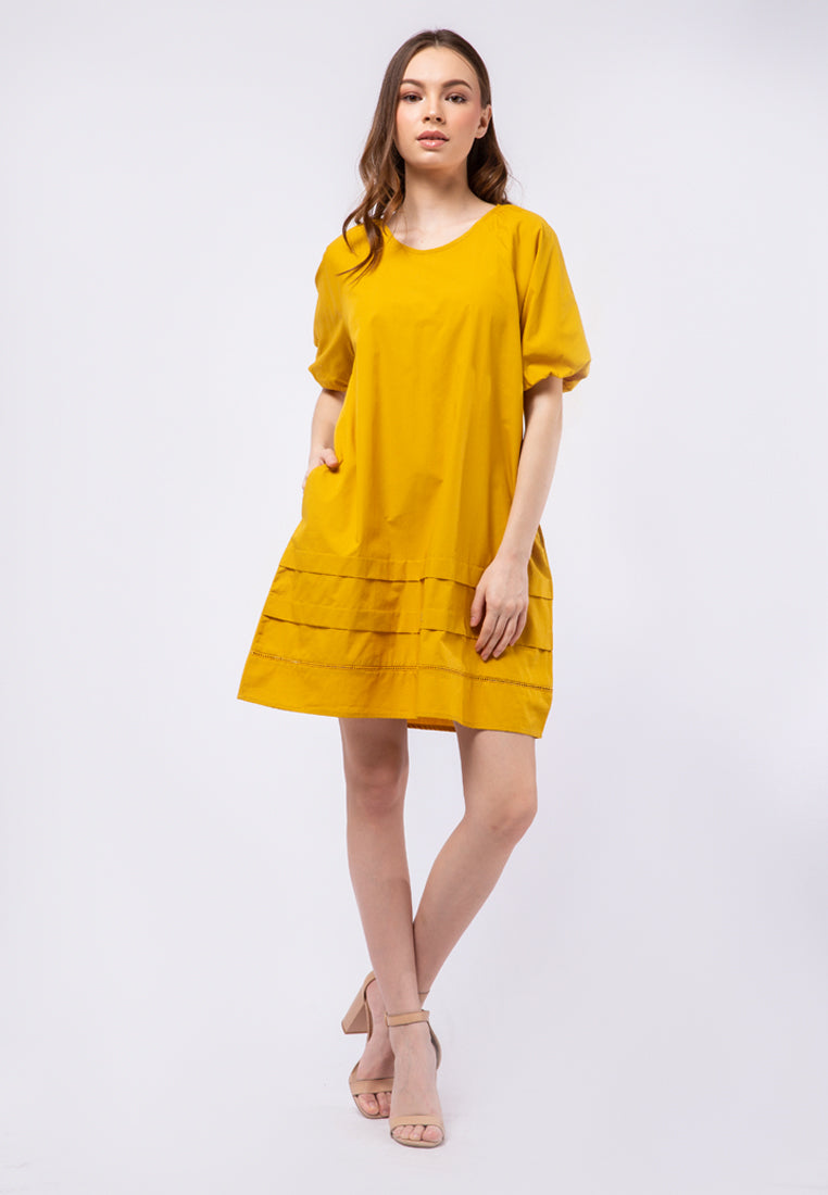 Puff Sleeve Loose Dress
