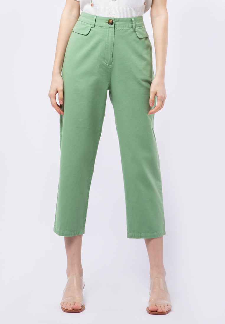 High Waist Straight Pants