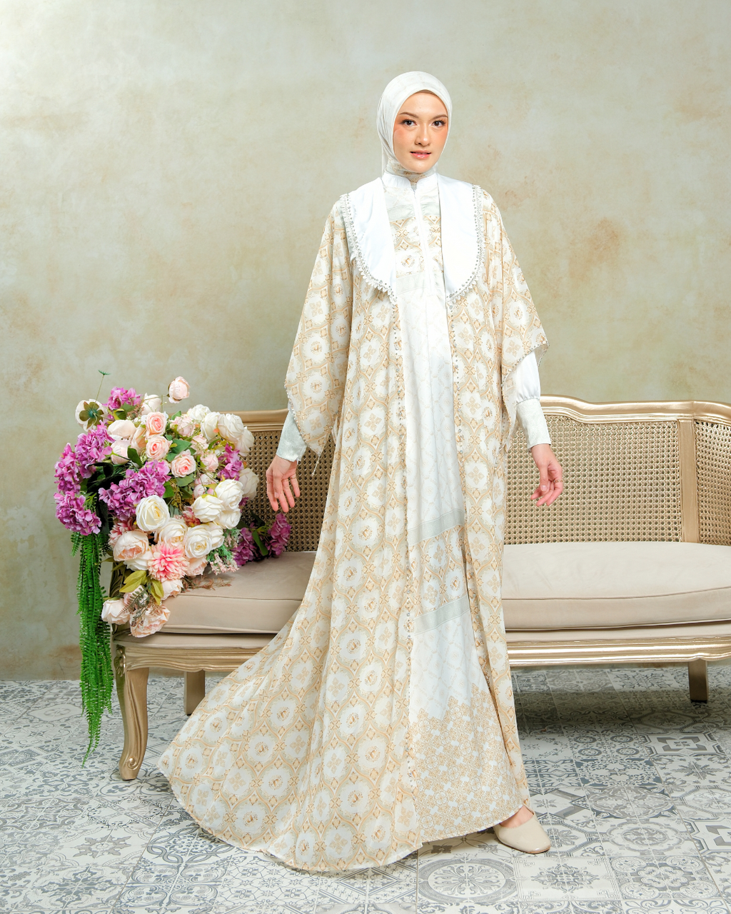 CALIRA DRESS - IVORY GLOW