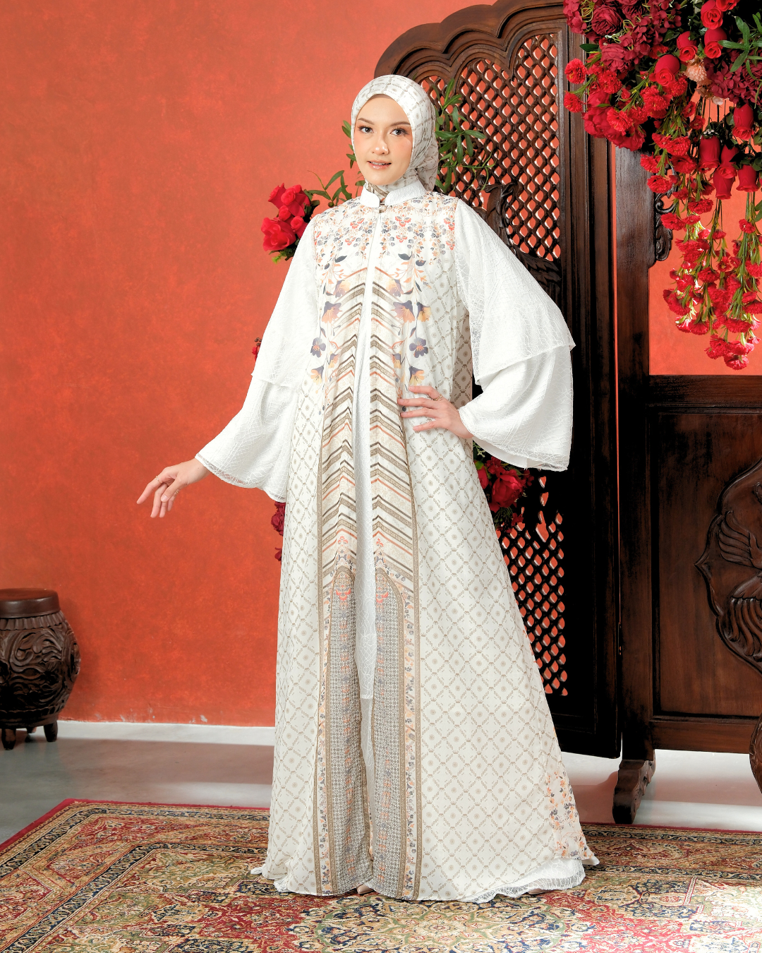 LAZEERA DRESS - BROKENWHITE