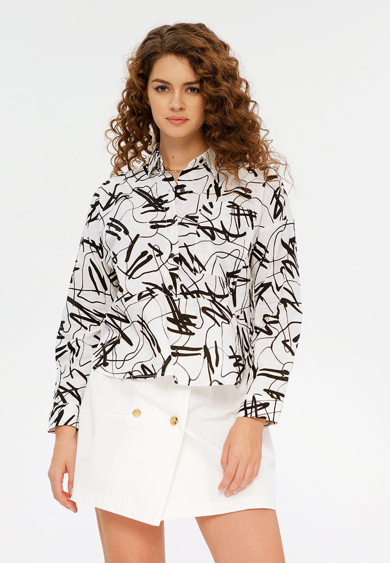 All Over Print Blouse
