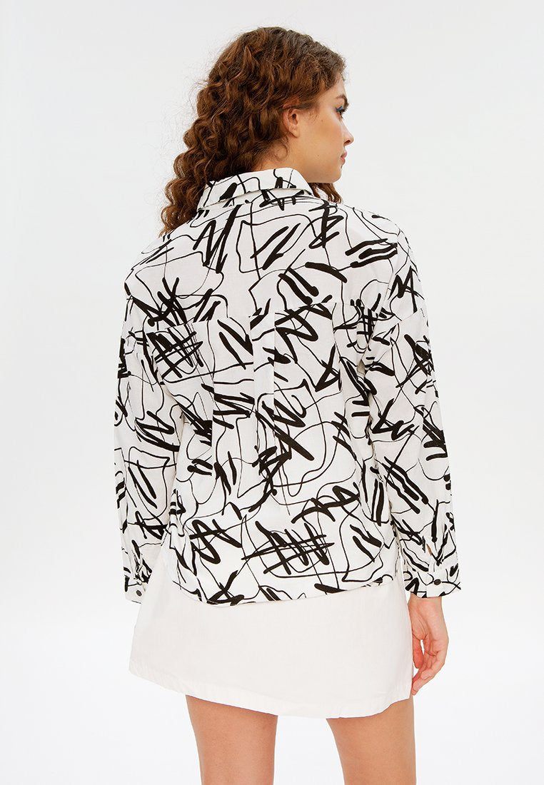 All Over Print Blouse