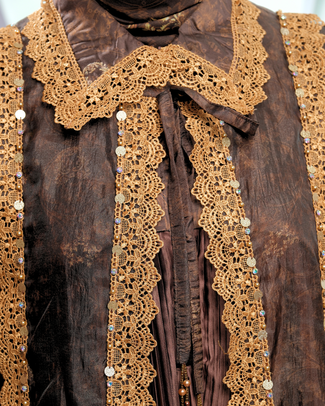 SHAFARA DRESS - MAHOGANY