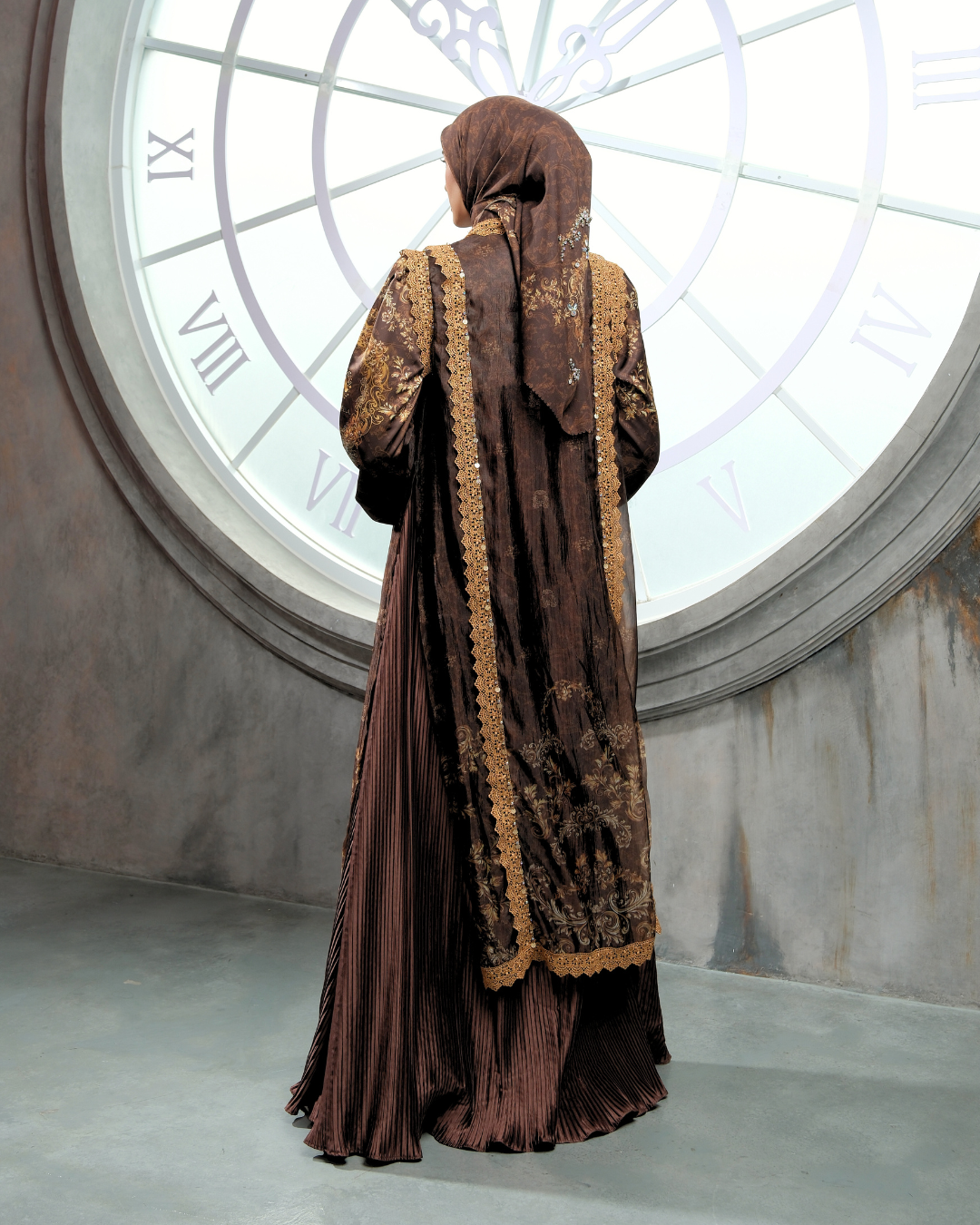 SHAFARA DRESS - MAHOGANY